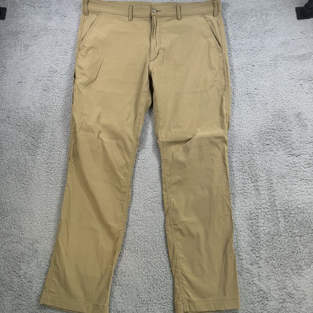 Eddie Bauer Pants Mens 40x31 Khaki Travex Travel Commute Stretch Hiking Trail